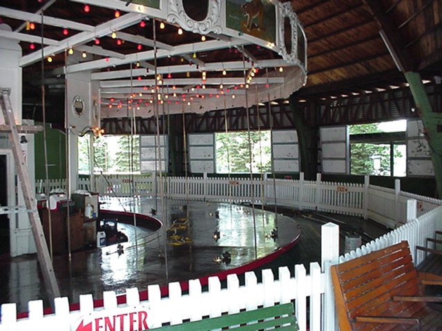Empty Carousel Platform