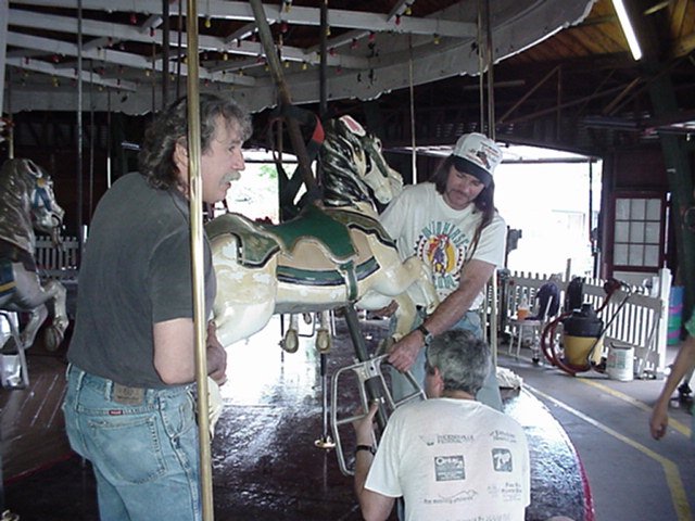 Mounting the horse
